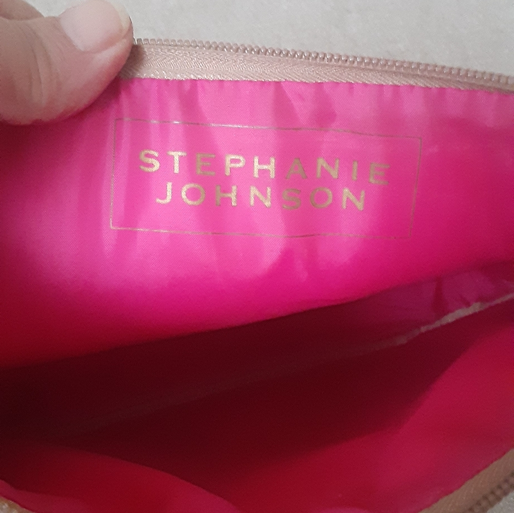 Stephanie Johnson Multi Color Print Straw Clutch - image 4